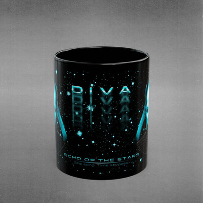THE DIVA Mug - 11oz & 15oz - Black