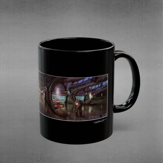 SPACEPORT Mug - 11oz & 15oz - Black