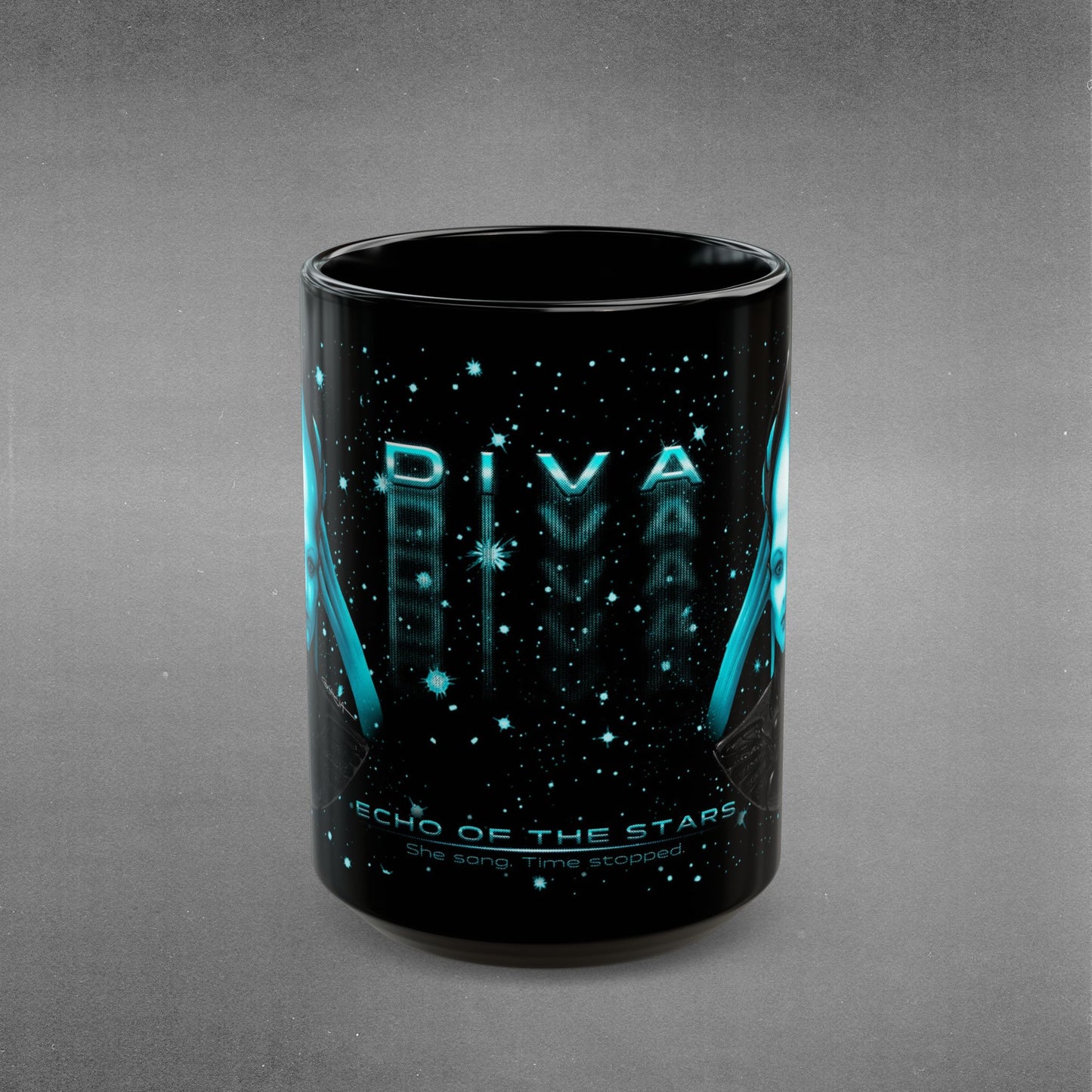 THE DIVA Mug - 11oz & 15oz - Black