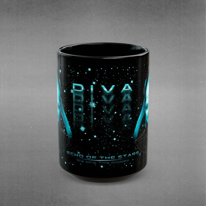 THE DIVA Mug - 11oz & 15oz - Black
